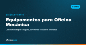 Lista de equipamentos para oficina mecânica com checklist em PDF e Word para baixar grátis